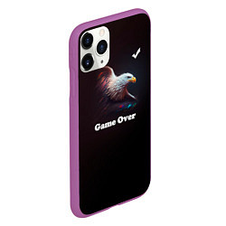 Чехол iPhone 11 Pro матовый Eagle-game over, цвет: 3D-фиолетовый — фото 2