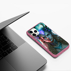 Чехол iPhone 11 Pro матовый Сказочная принцесса, цвет: 3D-малиновый — фото 2