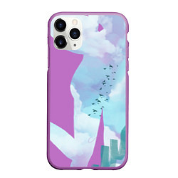 Чехол iPhone 11 Pro матовый Мое небо, цвет: 3D-фиолетовый