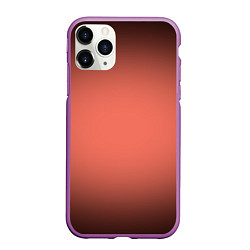 Чехол iPhone 11 Pro матовый Коралловый градиент