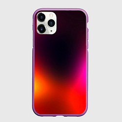 Чехол iPhone 11 Pro матовый Абстрактная текстура, цвет: 3D-фиолетовый