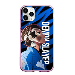 Чехол iPhone 11 Pro матовый Demon slayer - Танджиров с повязкой