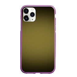 Чехол iPhone 11 Pro матовый Градиент хаки, цвет: 3D-фиолетовый