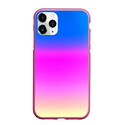 Чехол iPhone 11 Pro матовый Неоновые краски космоса