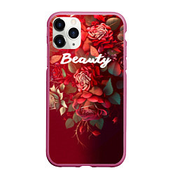 Чехол iPhone 11 Pro матовый Beauty Красота розы