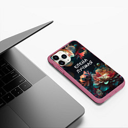 Чехол iPhone 11 Pro матовый Елена лучшая, цвет: 3D-малиновый — фото 2