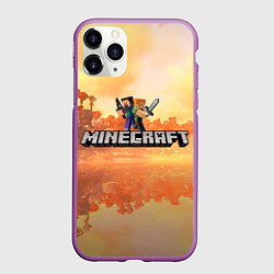 Чехол iPhone 11 Pro матовый Стив Майнкрафт Minecraft