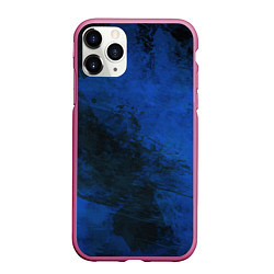 Чехол iPhone 11 Pro матовый Синий дым, цвет: 3D-малиновый