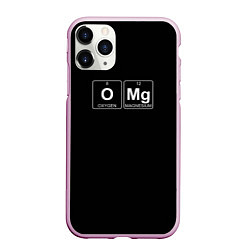 Чехол iPhone 11 Pro матовый OMG формула, цвет: 3D-розовый