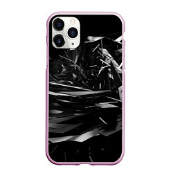 Чехол iPhone 11 Pro матовый Осколки, цвет: 3D-розовый