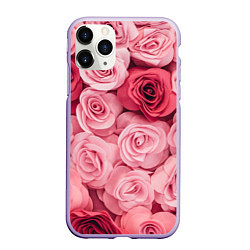Чехол iPhone 11 Pro матовый Чайная пыльная роза - нежно розовый цветок