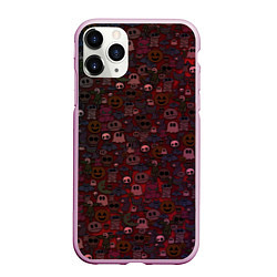 Чехол iPhone 11 Pro матовый Черепа черепки, цвет: 3D-розовый