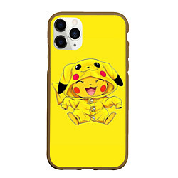 Чехол iPhone 11 Pro матовый Малыш Пикачу