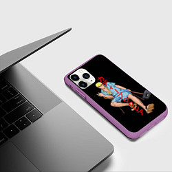 Чехол iPhone 11 Pro матовый Крутой учитель Онидзука, цвет: 3D-фиолетовый — фото 2