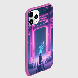 Чехол iPhone 11 Pro матовый Магические врата, цвет: 3D-фиолетовый — фото 2