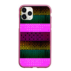 Чехол iPhone 11 Pro матовый Patterned stripes