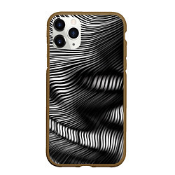 Чехол iPhone 11 Pro матовый Оптические волны