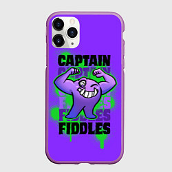 Чехол iPhone 11 Pro матовый Капитан Фиддлс, цвет: 3D-фиолетовый