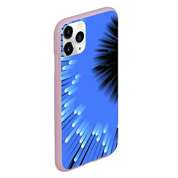 Чехол iPhone 11 Pro матовый Чёрная дыра - неон - авангард, цвет: 3D-розовый — фото 2