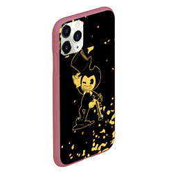 Чехол iPhone 11 Pro матовый Bendy and the ink machine Чернильная машина бенди, цвет: 3D-малиновый — фото 2