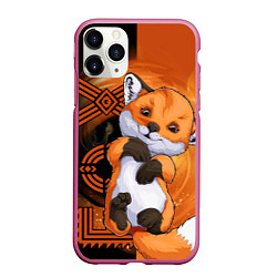 Чехол iPhone 11 Pro матовый Fox cub