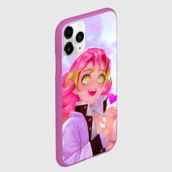 Чехол iPhone 11 Pro матовый Мицури Канродзи из аниме Клинок рассекающий демоно, цвет: 3D-фиолетовый — фото 2