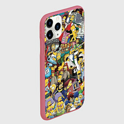Чехол iPhone 11 Pro матовый Simpsonhistory, цвет: 3D-малиновый — фото 2