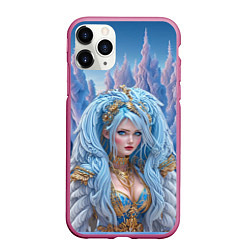 Чехол iPhone 11 Pro матовый Crystal Maiden Dota2, цвет: 3D-малиновый