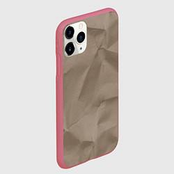 Чехол iPhone 11 Pro матовый Мятый, цвет: 3D-малиновый — фото 2