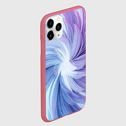 Чехол iPhone 11 Pro матовый Вихрь красок, цвет: 3D-малиновый — фото 2