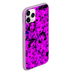 Чехол iPhone 11 Pro матовый Ahegao: Фиолетовый, цвет: 3D-сиреневый — фото 2