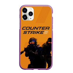 Чехол iPhone 11 Pro матовый Counter Strike 2, цвет: 3D-фиолетовый