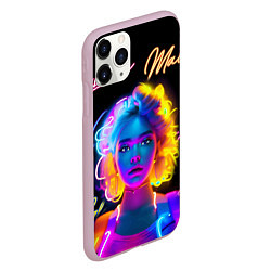 Чехол iPhone 11 Pro матовый Королева неона, цвет: 3D-розовый — фото 2