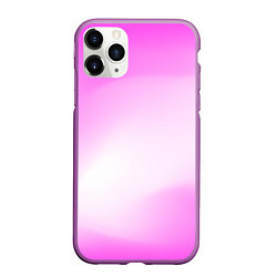 Чехол iPhone 11 Pro матовый Градиент розовый, цвет: 3D-фиолетовый