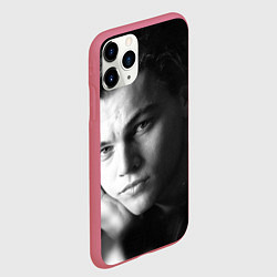Чехол iPhone 11 Pro матовый Леонардо Ди Каприо фото, цвет: 3D-малиновый — фото 2