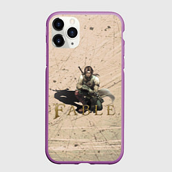 Чехол iPhone 11 Pro матовый Fable II Герой Глушвилля