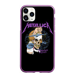 Чехол iPhone 11 Pro матовый Metallica - damaged justice