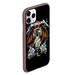 Чехол iPhone 11 Pro матовый Металлика - Metallica, цвет: 3D-коричневый — фото 2