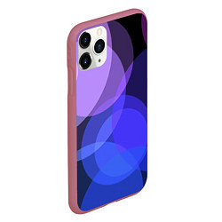 Чехол iPhone 11 Pro матовый Цветные диски, цвет: 3D-малиновый — фото 2