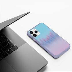 Чехол iPhone 11 Pro матовый Пурпурный огонь, цвет: 3D-светло-сиреневый — фото 2