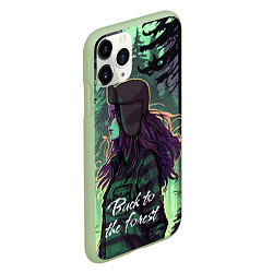 Чехол iPhone 11 Pro матовый Венди - Back to the forest, цвет: 3D-салатовый — фото 2