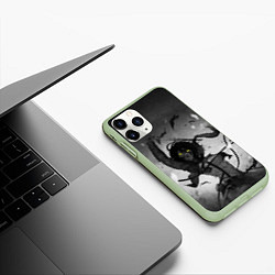 Чехол iPhone 11 Pro матовый Attack Mikasa Ackerman, цвет: 3D-салатовый — фото 2