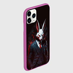 Чехол iPhone 11 Pro матовый Devil rabbit, цвет: 3D-фиолетовый — фото 2