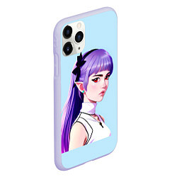 Чехол iPhone 11 Pro матовый Elf Grimes, цвет: 3D-светло-сиреневый — фото 2