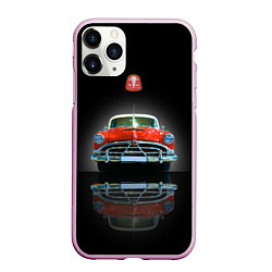 Чехол iPhone 11 Pro матовый Классический американский автомобиль Hudson Hornet