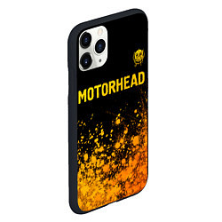 Чехол iPhone 11 Pro матовый Motorhead - gold gradient: символ сверху, цвет: 3D-черный — фото 2