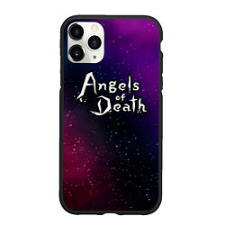 Чехол iPhone 11 Pro матовый Angels of Death gradient space