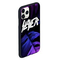 Чехол iPhone 11 Pro матовый Slayer neon monstera, цвет: 3D-черный — фото 2