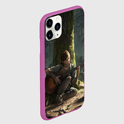 Чехол iPhone 11 Pro матовый Элли с гитарой, цвет: 3D-фиолетовый — фото 2