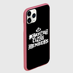 Чехол iPhone 11 Pro матовый Obladaet - players club members надпись, цвет: 3D-малиновый — фото 2